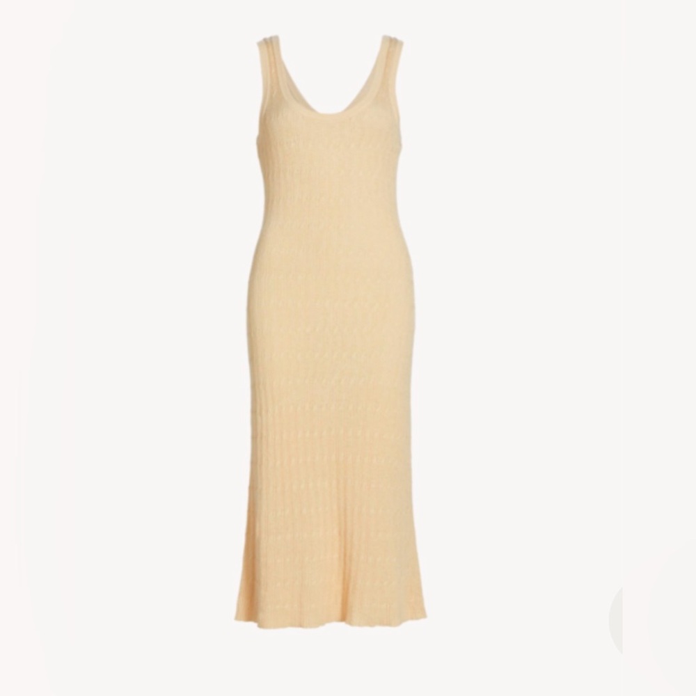Gorgeous NWT knit cashmere and silk Nadaam dress with slit
